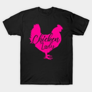 Chicken Lady for Women White T-Shirt